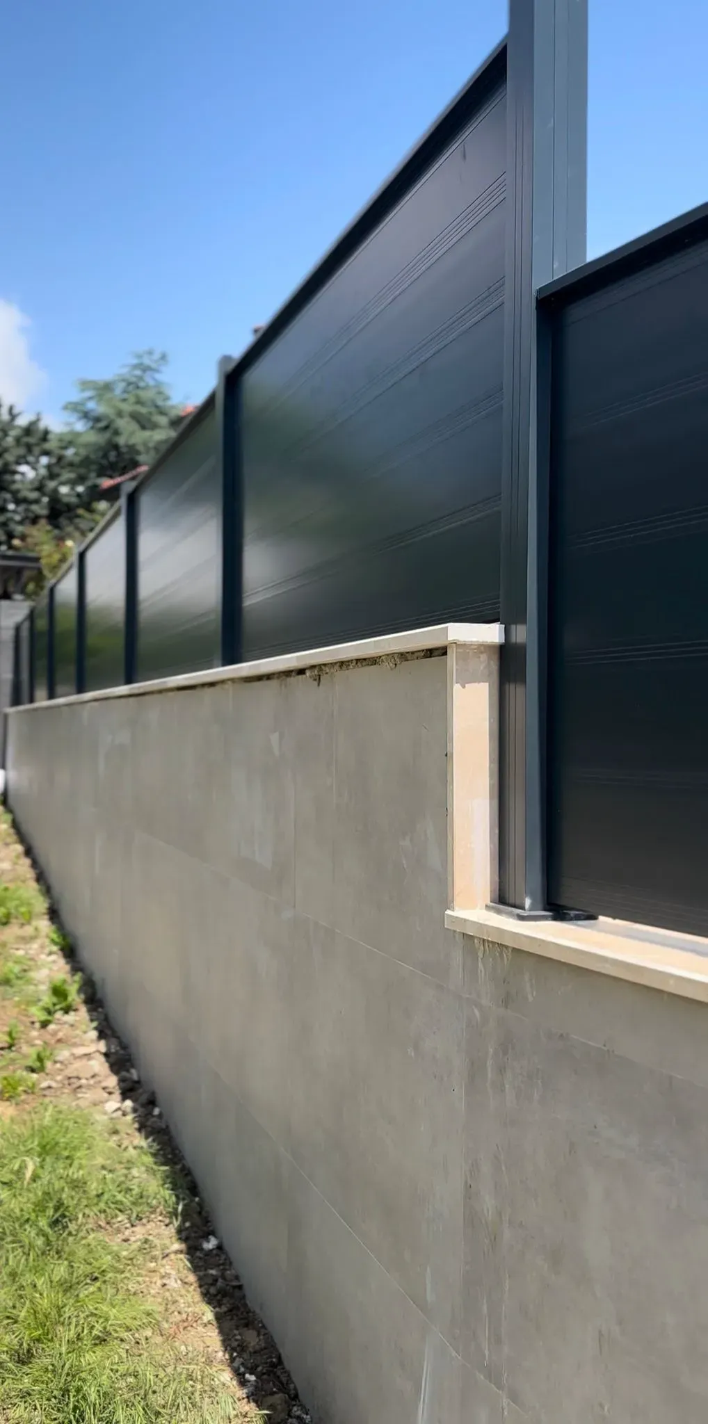 Panel model aluminium fence — Bodrum